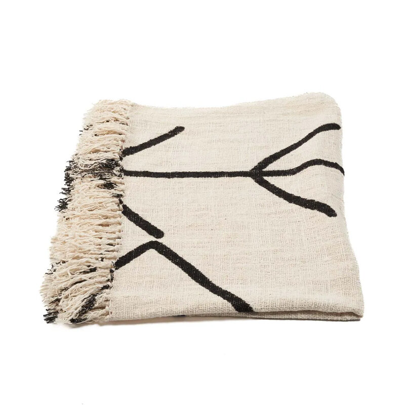 Bazar Bizar-collectie The Evil Eye Bed plaid - Natural Black