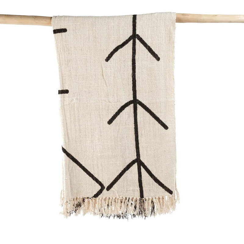 Bazar Bizar-collectie The Evil Eye Bed plaid - Natural Black
