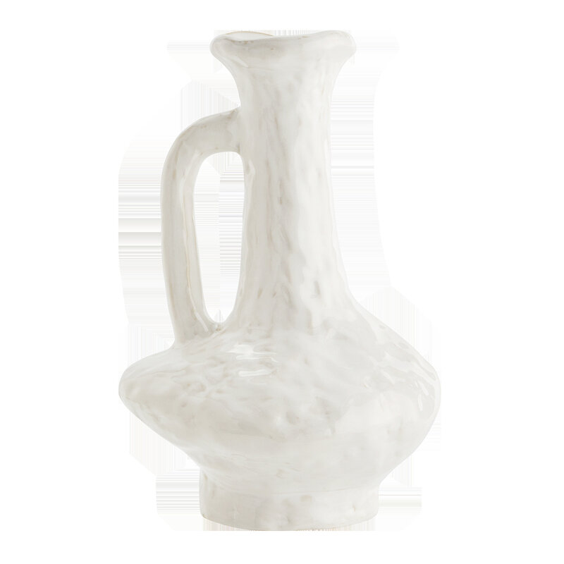 Madam Stoltz-collectie Stoneware vase off white