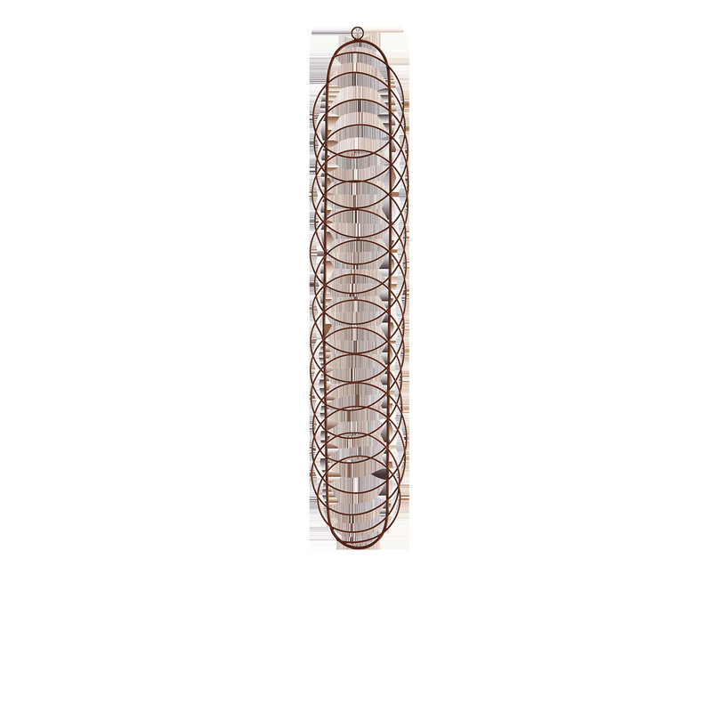 Madam Stoltz-collectie Hanging iron card rack rust