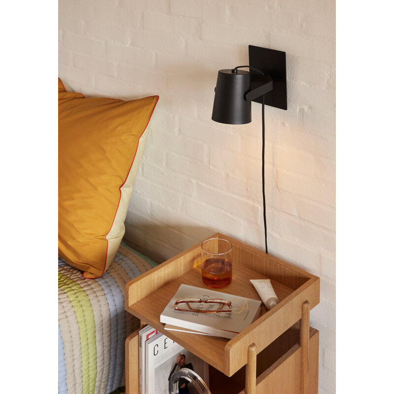Hübsch-collectie Ardent wandlamp zwart
