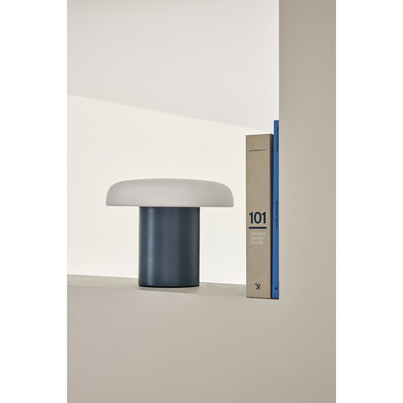 Hübsch-collectie Ateliers Tafellamp Donkerblauw/Wit