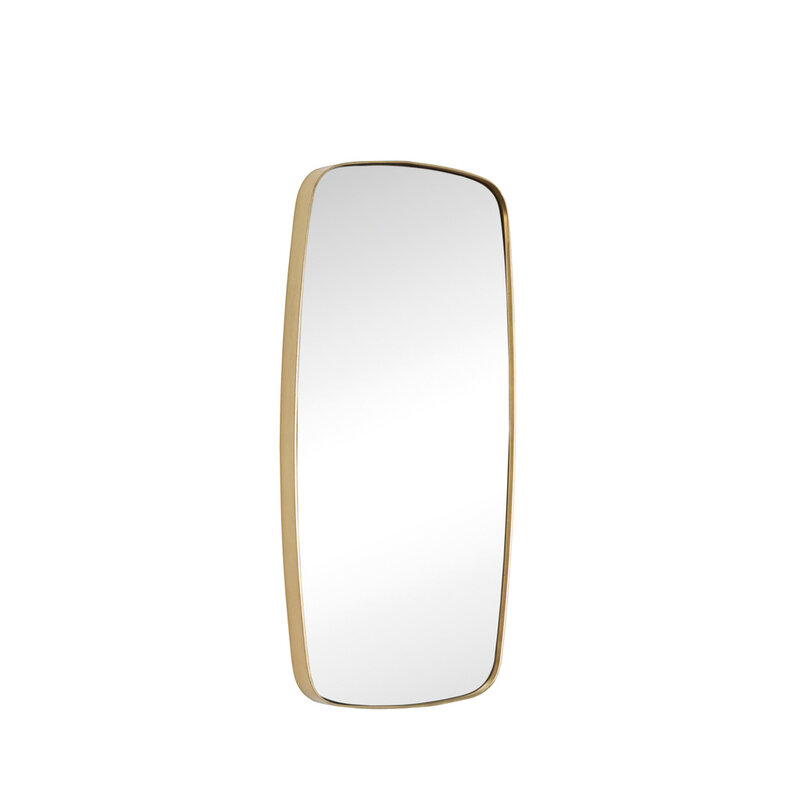 Hübsch-collectie Retro Wall Mirror Rectangular Brass