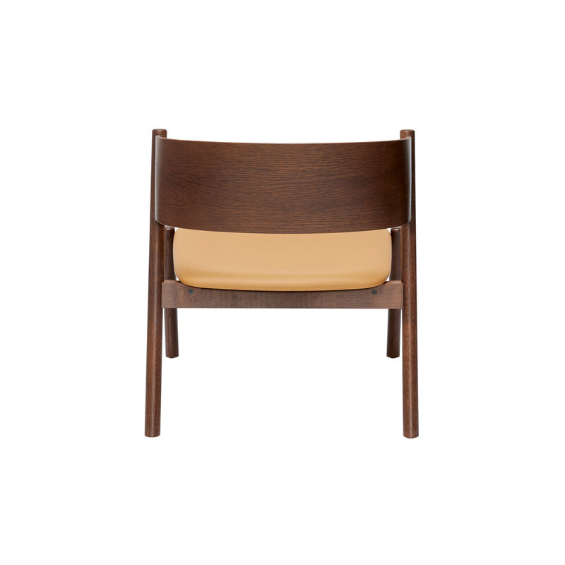 Hübsch-collectie Oblique Lounge Chair Seat Dark Brown