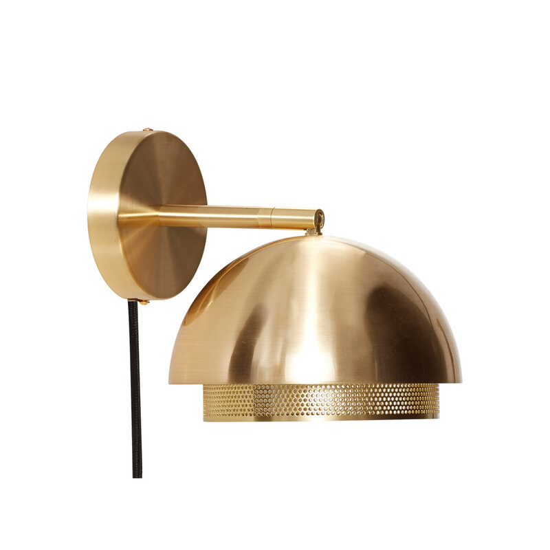 Hübsch-collectie Edge Wall Lamp Brass