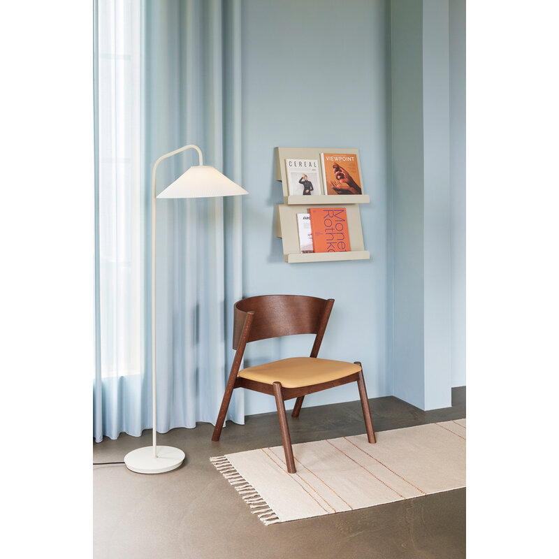 Hübsch-collectie Oblique Lounge Chair Seat Dark Brown