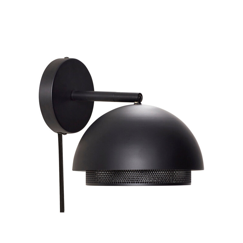 Hübsch-collectie Edge Wall Lamp Black