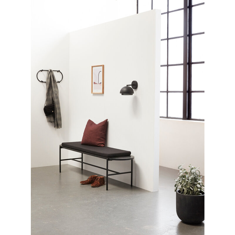 Hübsch-collectie Edge Wall Lamp Black