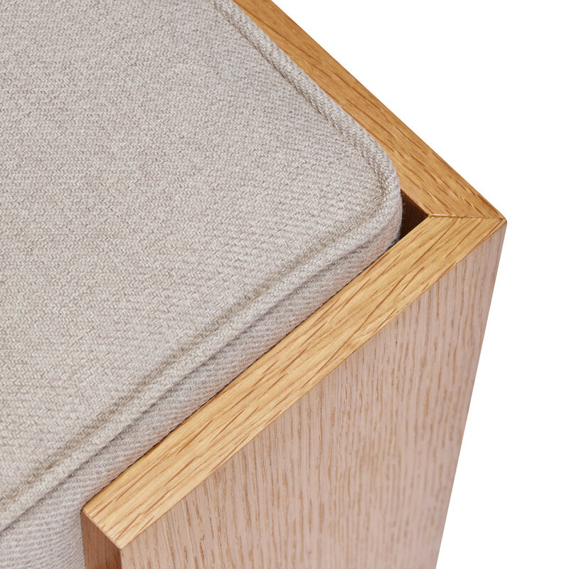 Hübsch-collectie Forma Stool Sand/Natural