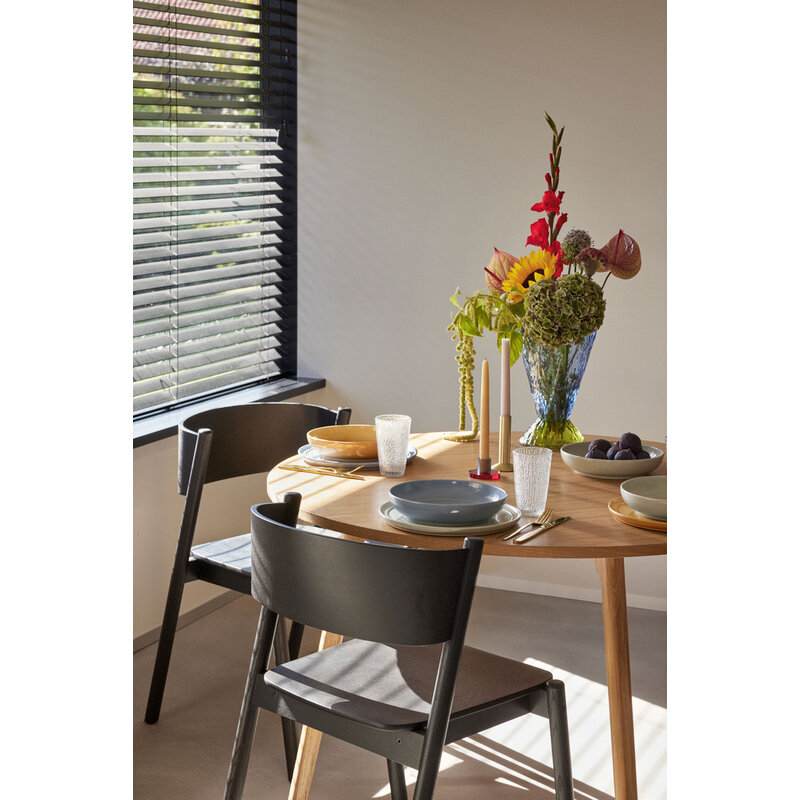 Hübsch-collectie Oblique Dining Chair Black