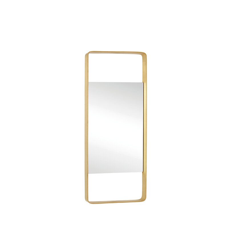Hübsch-collectie Aware Wall Mirror Small Brass