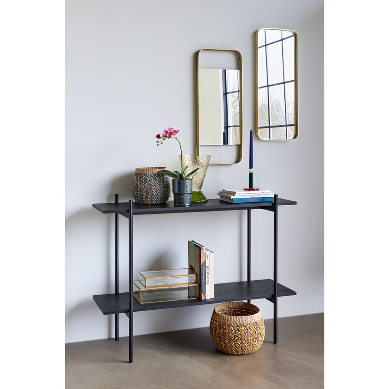 Hübsch-collectie Aware Wall Mirror Small Brass