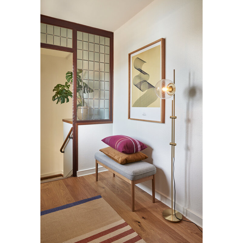 Hübsch-collectie Bubble Floor Lamp Brass