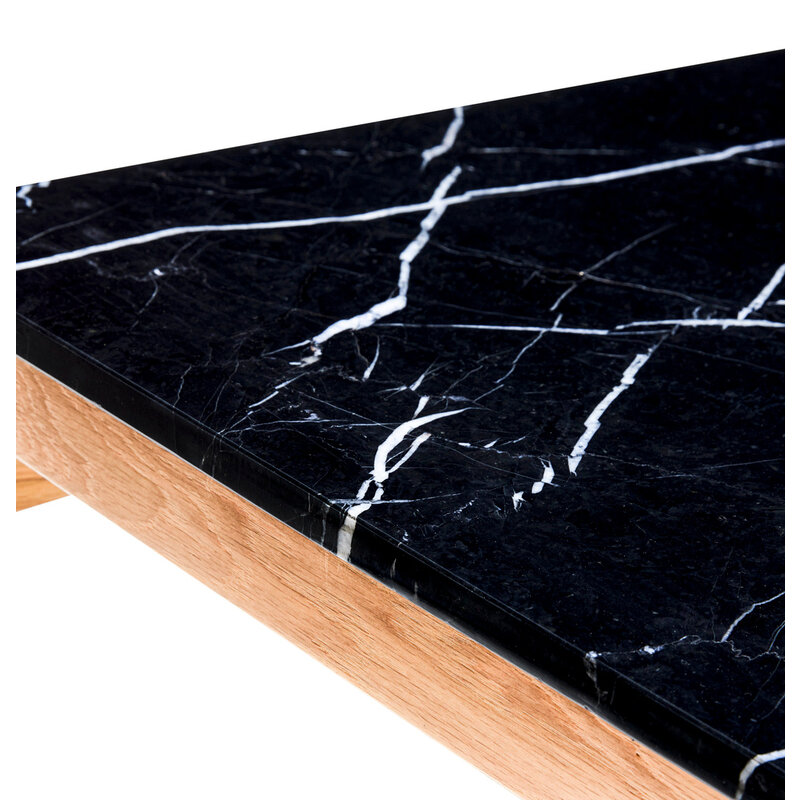 Hübsch-collectie Raw Coffee Table Black/Natural