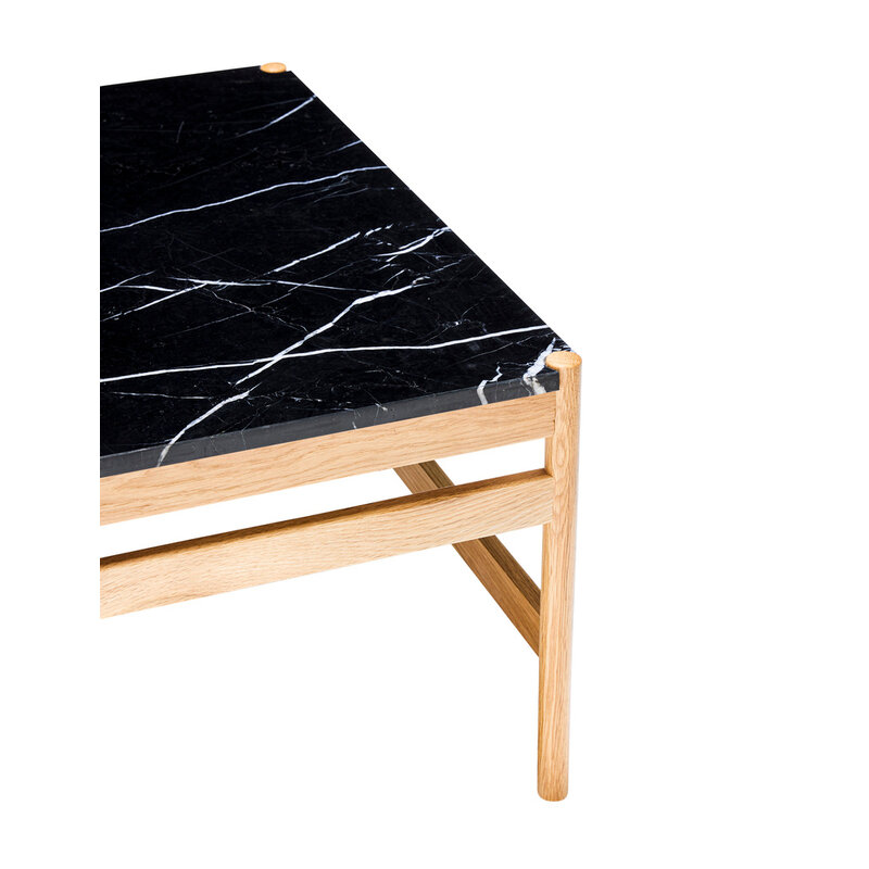 Hübsch-collectie Raw Coffee Table Black/Natural