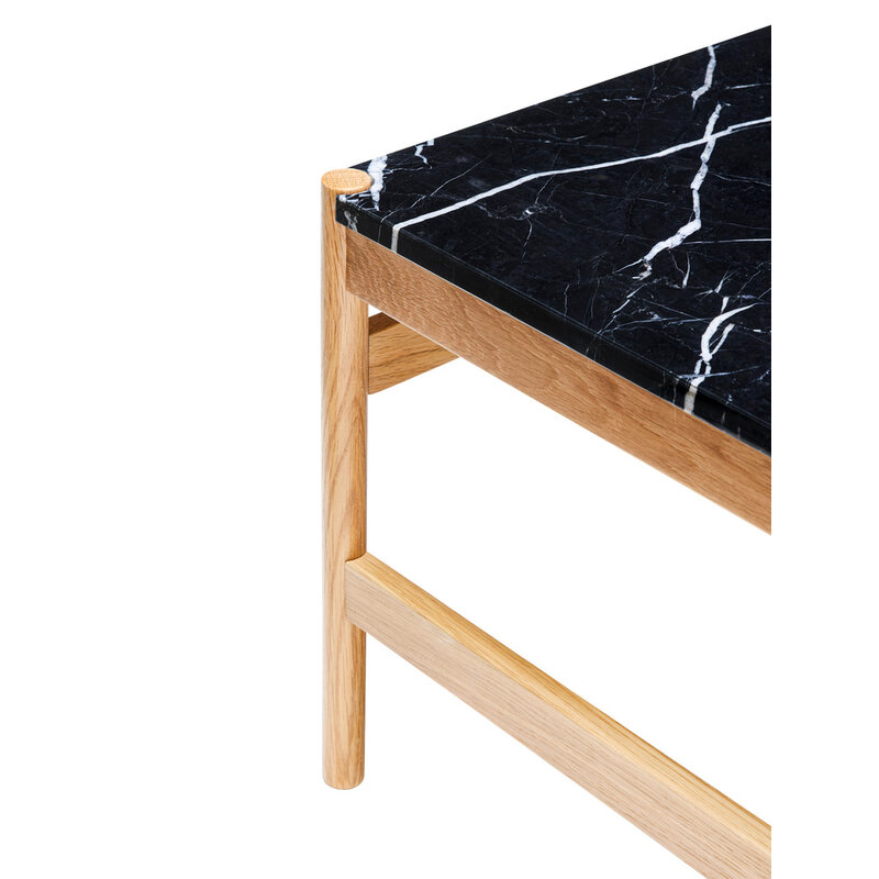 Hübsch-collectie Raw Coffee Table Black/Natural