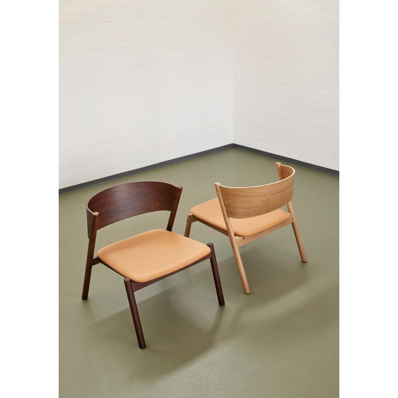 Hübsch-collectie Oblique Lounge Chair Seat Natural