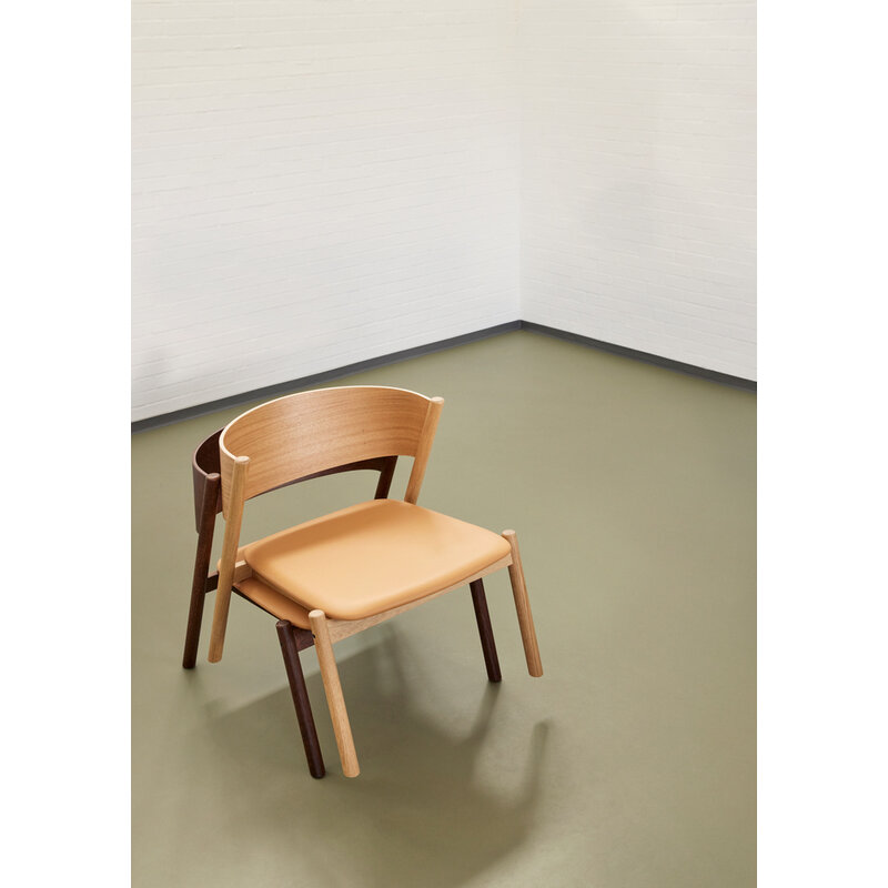 Hübsch-collectie Oblique Lounge Chair Seat Natural