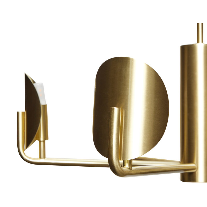 Hübsch-collectie Pomp Chandelier Brass