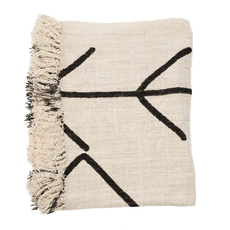 Bazar Bizar-collectie The Evil Eye Bed plaid - Natural Black
