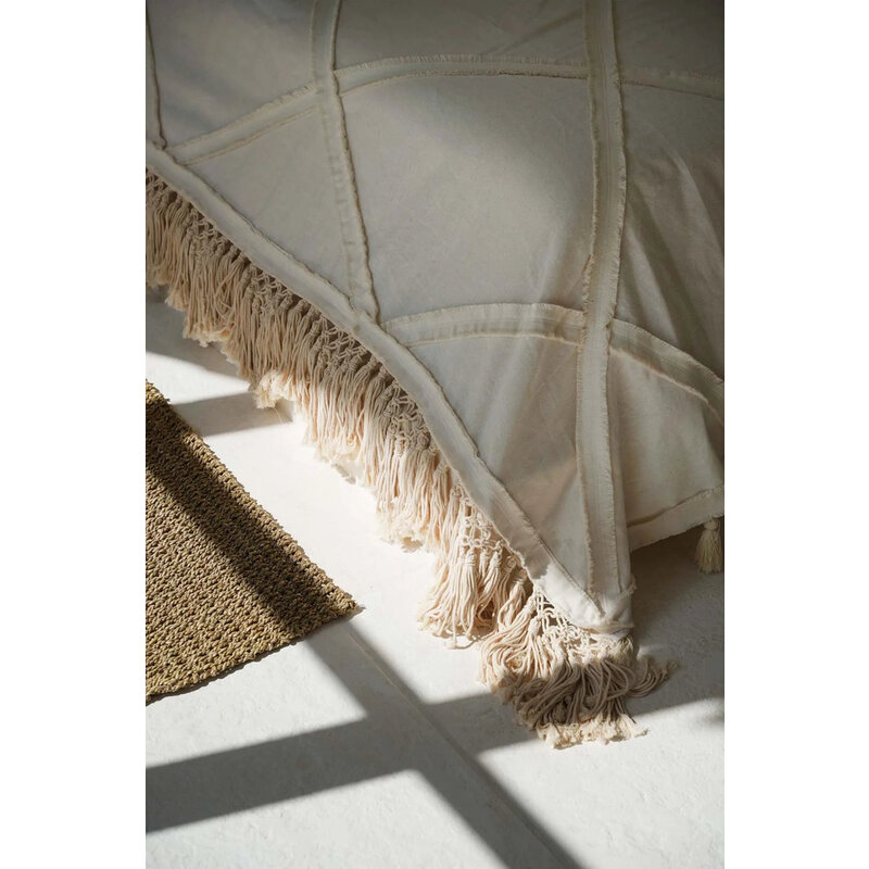 Bazar Bizar The Berber Bed plaid - Natural
