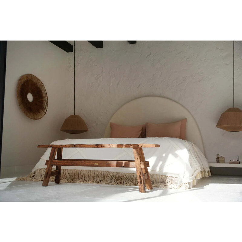 Bazar Bizar The Berber Bed plaid - Natural
