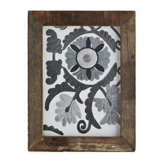 Madam Stoltz Recycled wooden photo frame Natural