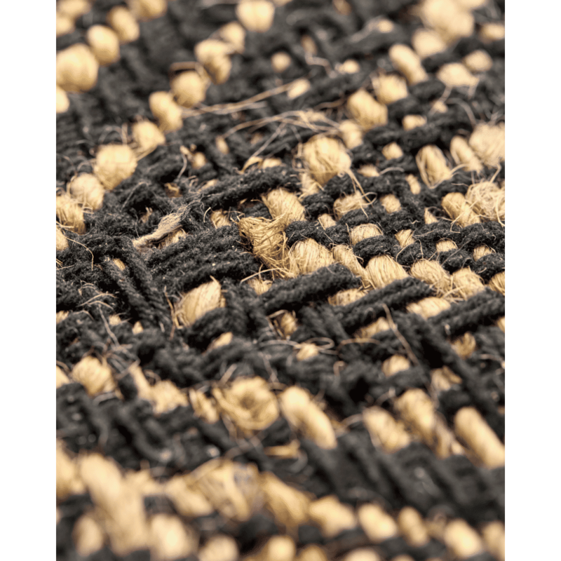 House Doctor-collectie Door mat Monta Nature Black