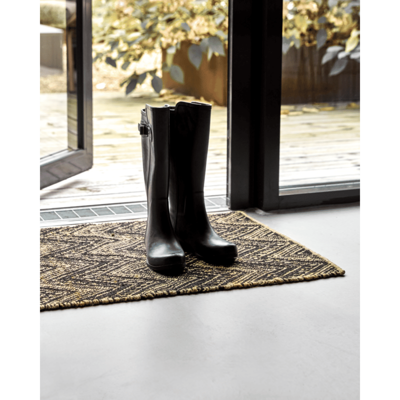 House Doctor-collectie Door mat Monta Nature Black