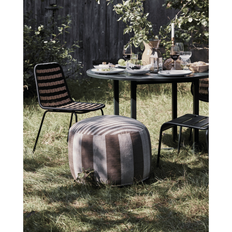 House Doctor-collectie Pouf Alfo Brown White