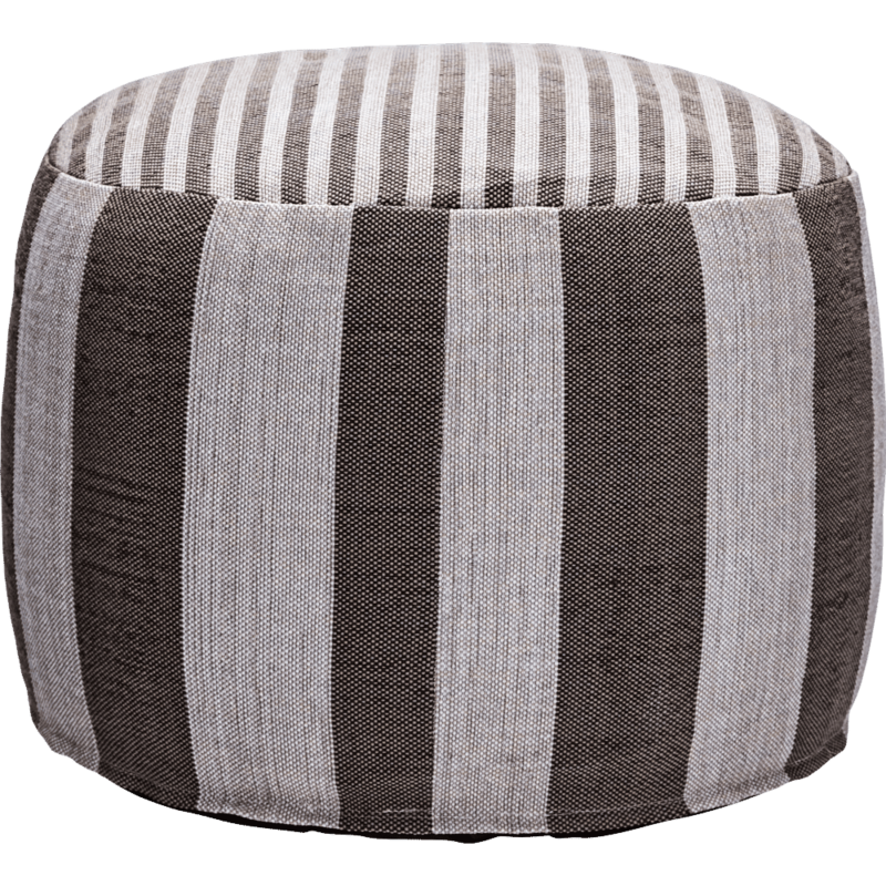 House Doctor-collectie Poef Alfo Bruin Wit