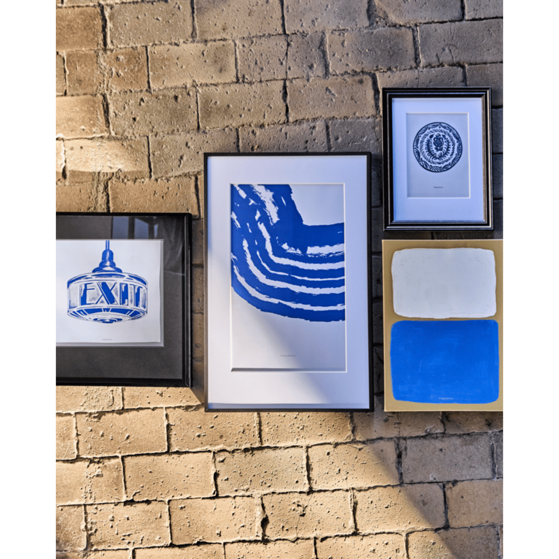 House Doctor-collectie Wall art Brush Dark blue