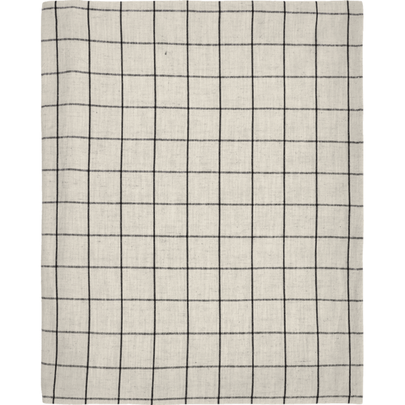 House Doctor-collectie Tablecloth Join Black Off-white