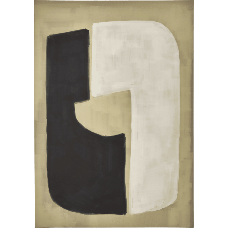 House Doctor-collectie Wall art Act Sand Black White