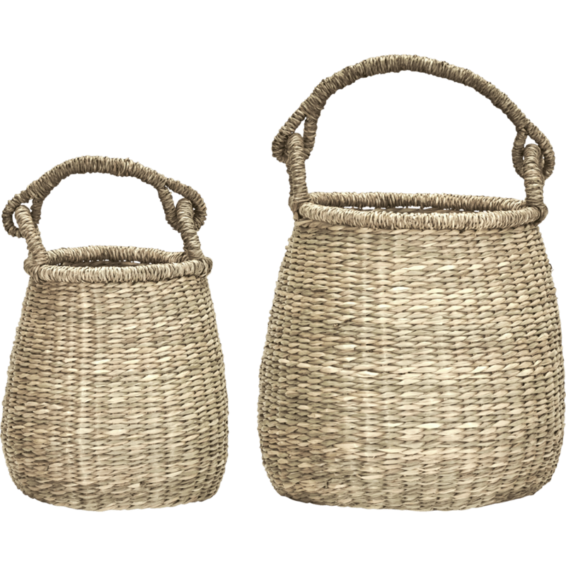 House Doctor-collectie Opbergmanden (set v. 2) Cesta Naturel 21x20 cm -26x28 cm