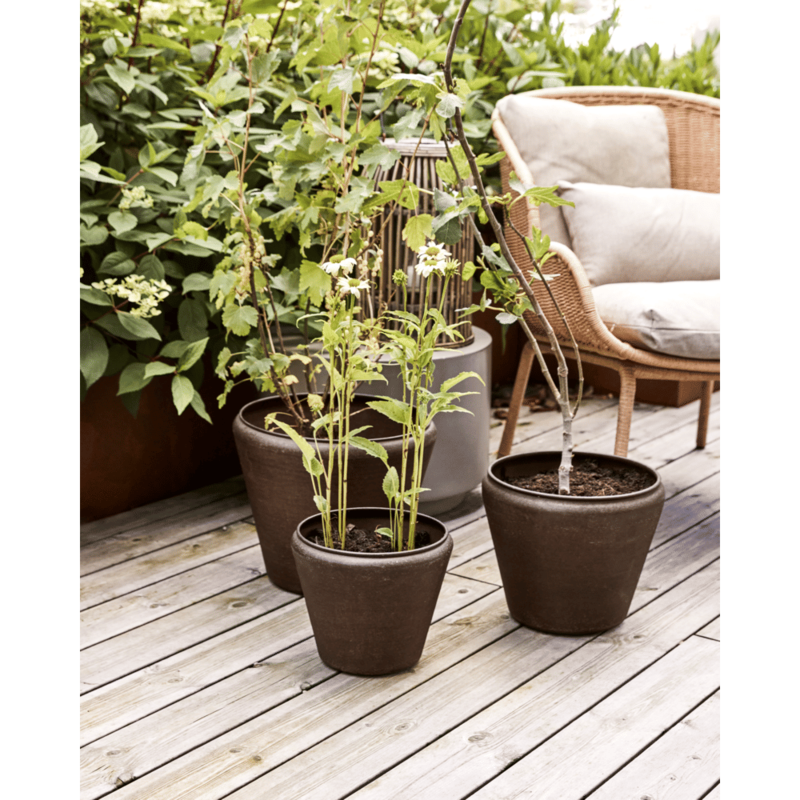 House Doctor-collectie Planter Funnel Antique brown