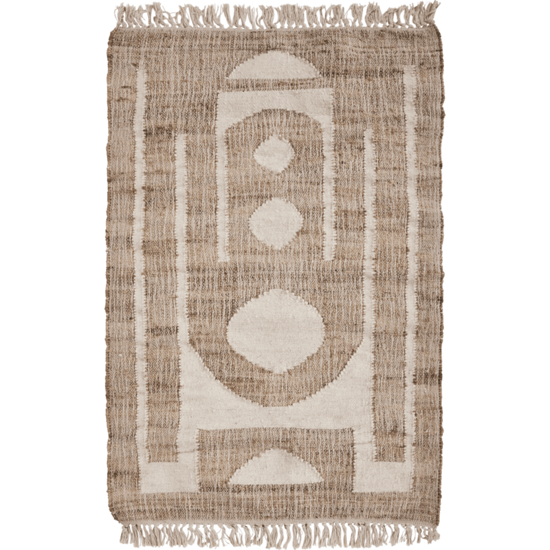 House Doctor-collectie Vloerkleed Rostro Naturel Gebroken wit