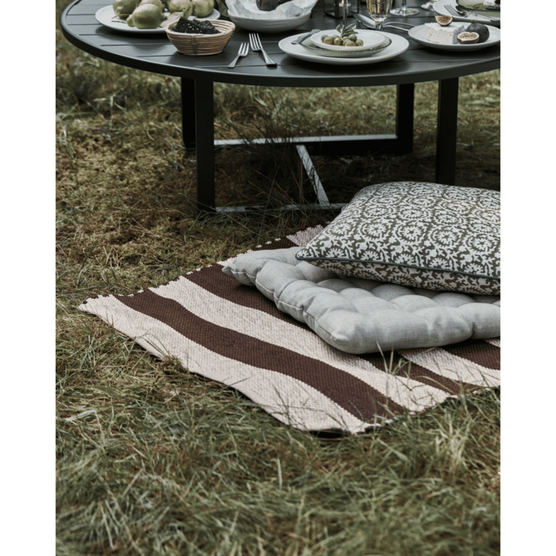 House Doctor-collectie Vloerkleed Alfo Bruin Naturel 200x90 cm