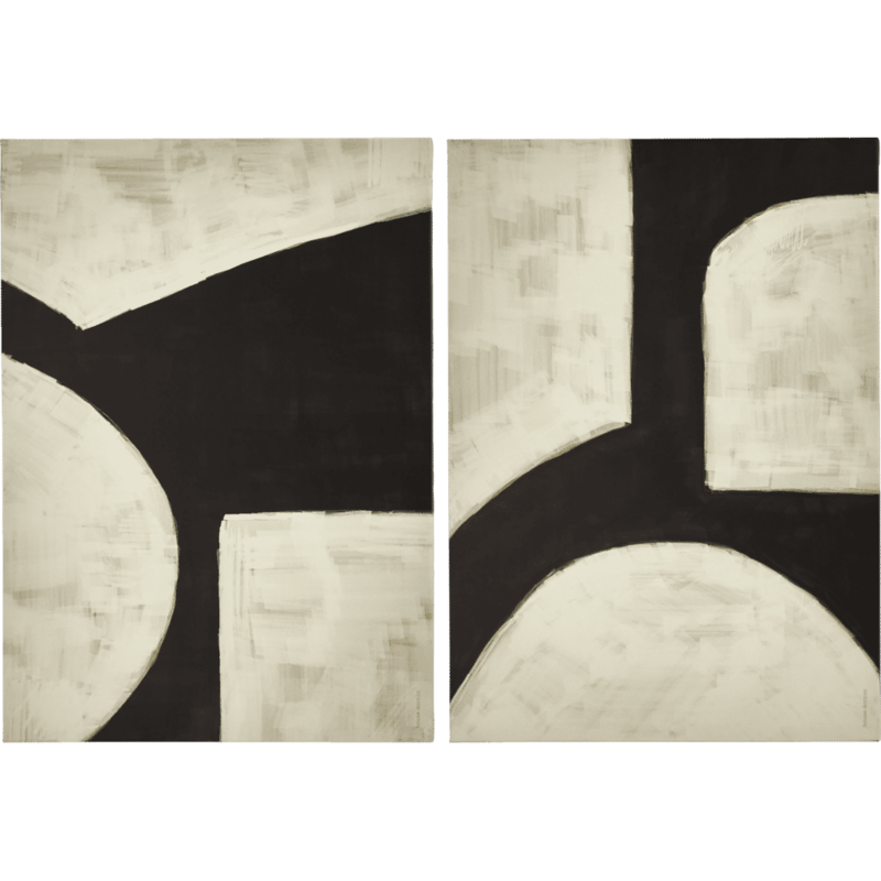 House Doctor-collectie Wandkunst Hape Zwart Gebroken Wit