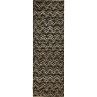 House Doctor Vloerkleed Monta Naturel Zwart 83x260 cm