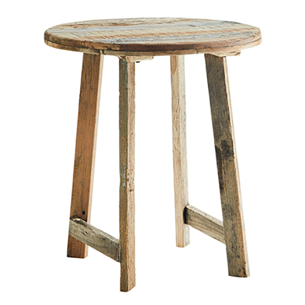 Madam Stoltz-collectie Gerecycled houten cafe tafel naturel