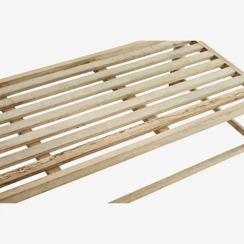Madam Stoltz-collectie Madam Stoltz Wooden bench Natural Natural