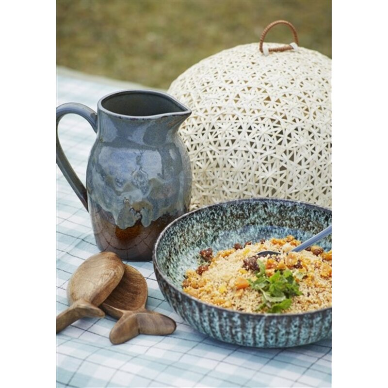 Madam Stoltz-collectie Madam Stoltz Checked table cloth Light green, off white, charcoal Light green, off white, charcoal