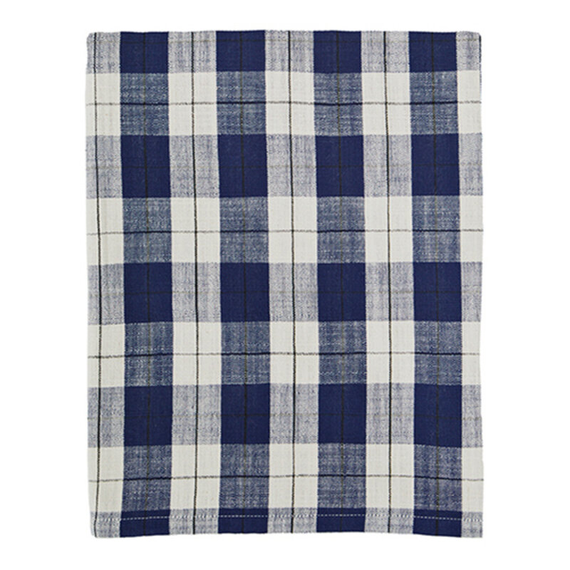 Madam Stoltz-collectie Madam Stoltz Checked table cloth Blue, off white, charcoal Blue, off white, charcoal