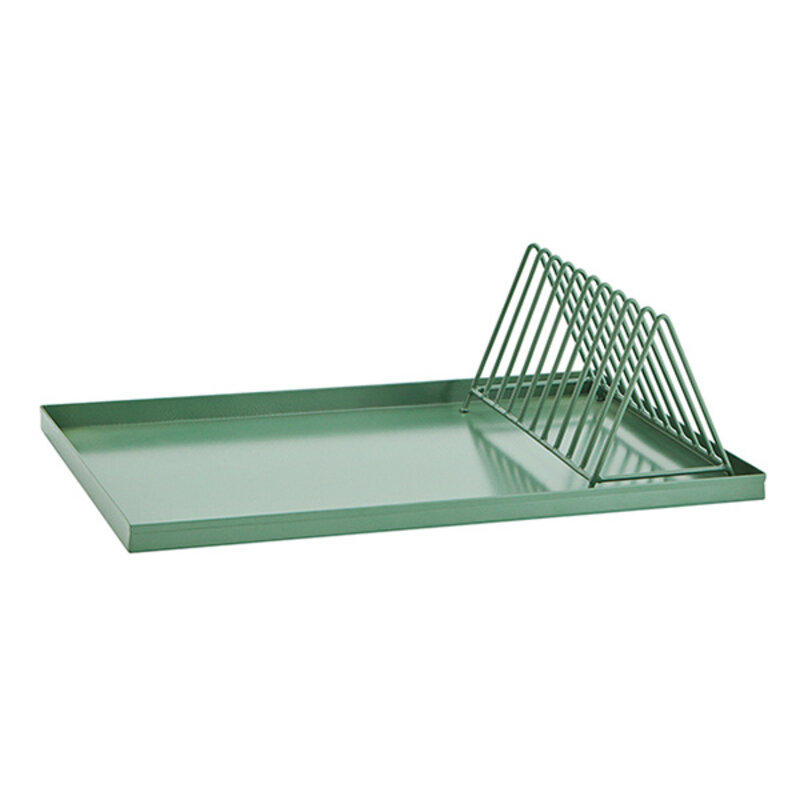 Madam Stoltz-collectie Madam Stoltz Iron tray w/ dish rack Green Green