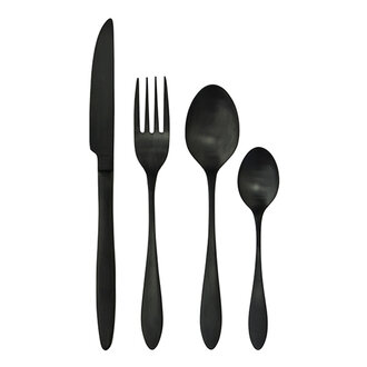 Madam Stoltz Stainless steel cutlery Brushed black