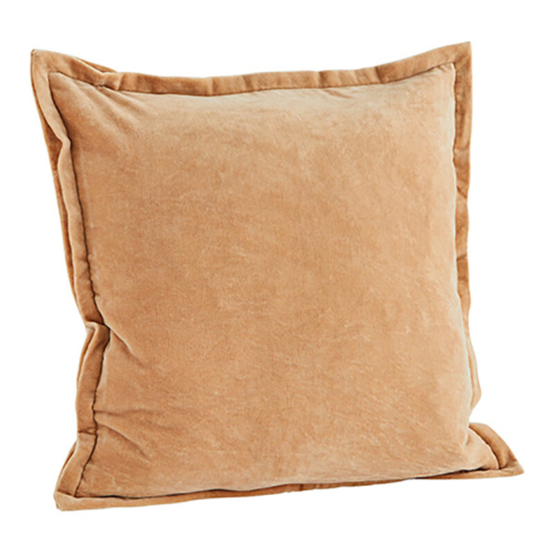 Madam Stoltz-collectie Madam Stoltz Velvet cushion cover Melon Melon