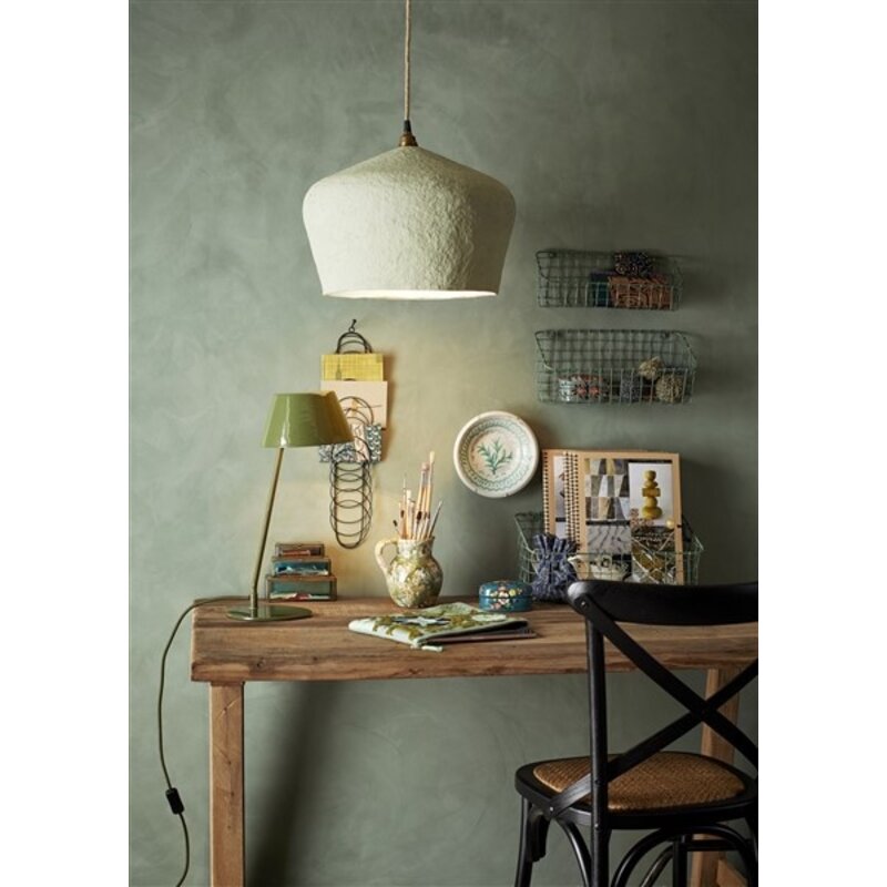 Madam Stoltz-collectie Iron wall baskets green
