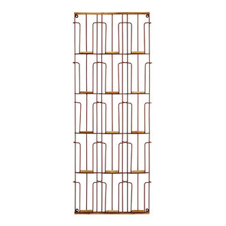 Madam Stoltz Iron card rack w/ cane rust