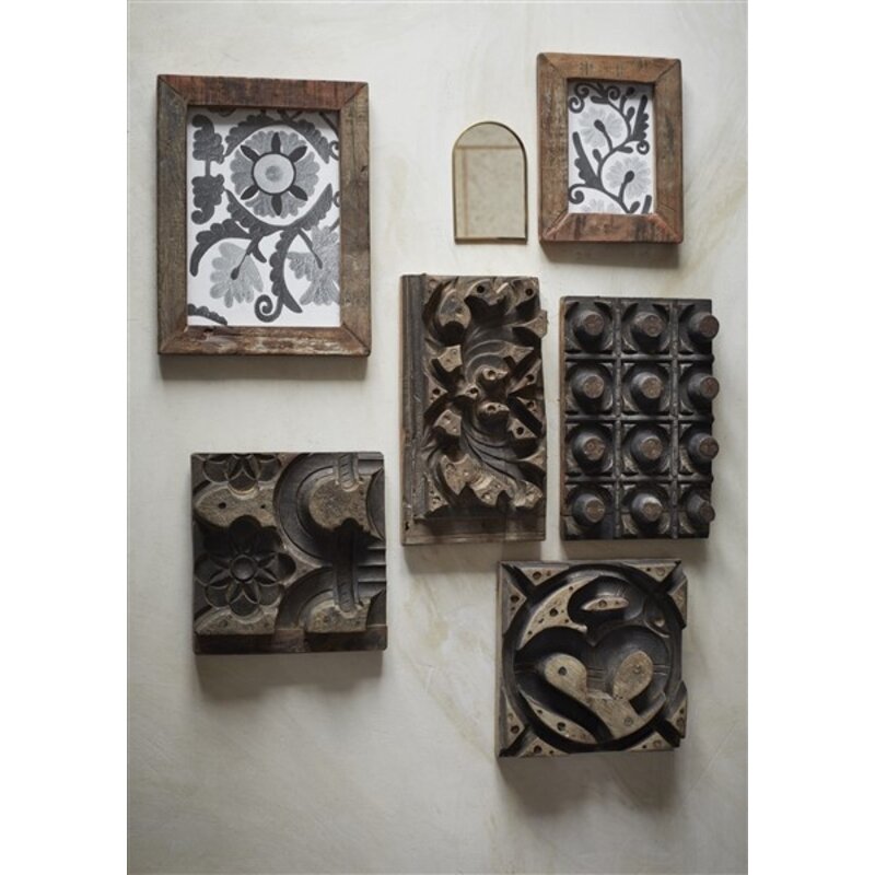 Madam Stoltz-collectie Madam Stoltz Recycled wooden photo frame Natural Natural